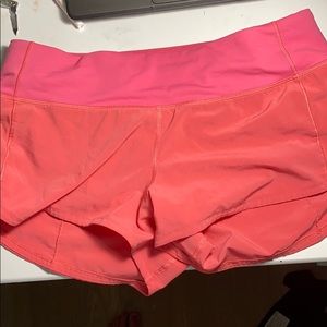 Pink Lululemon shorts